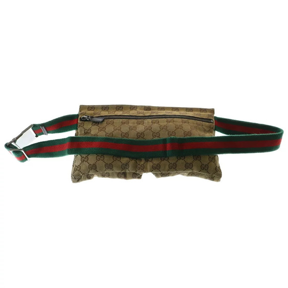Gucci Handbags - Gucci Clutch Bum Crossbody Bag Body Belt Canvas GG Waist Leather Beige Shoulder